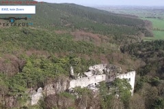 E30Z Aufnahme der Burgruine Merkenstein, ohne Zoom